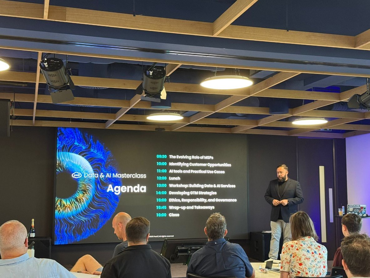 edgeitsupport's tweet photo. Our CEO, Jermaine, recently attended a Pax8 Data &amp; AI Masterclass, where the focus was firmly on the potential of AI for business. 

If you’re looking to make smarter use of your business data or explore AI solutions, get in touch. We’d love to help. 

https://t.co/wzwAqPqKKS https://t.co/UwkQeGJP1e