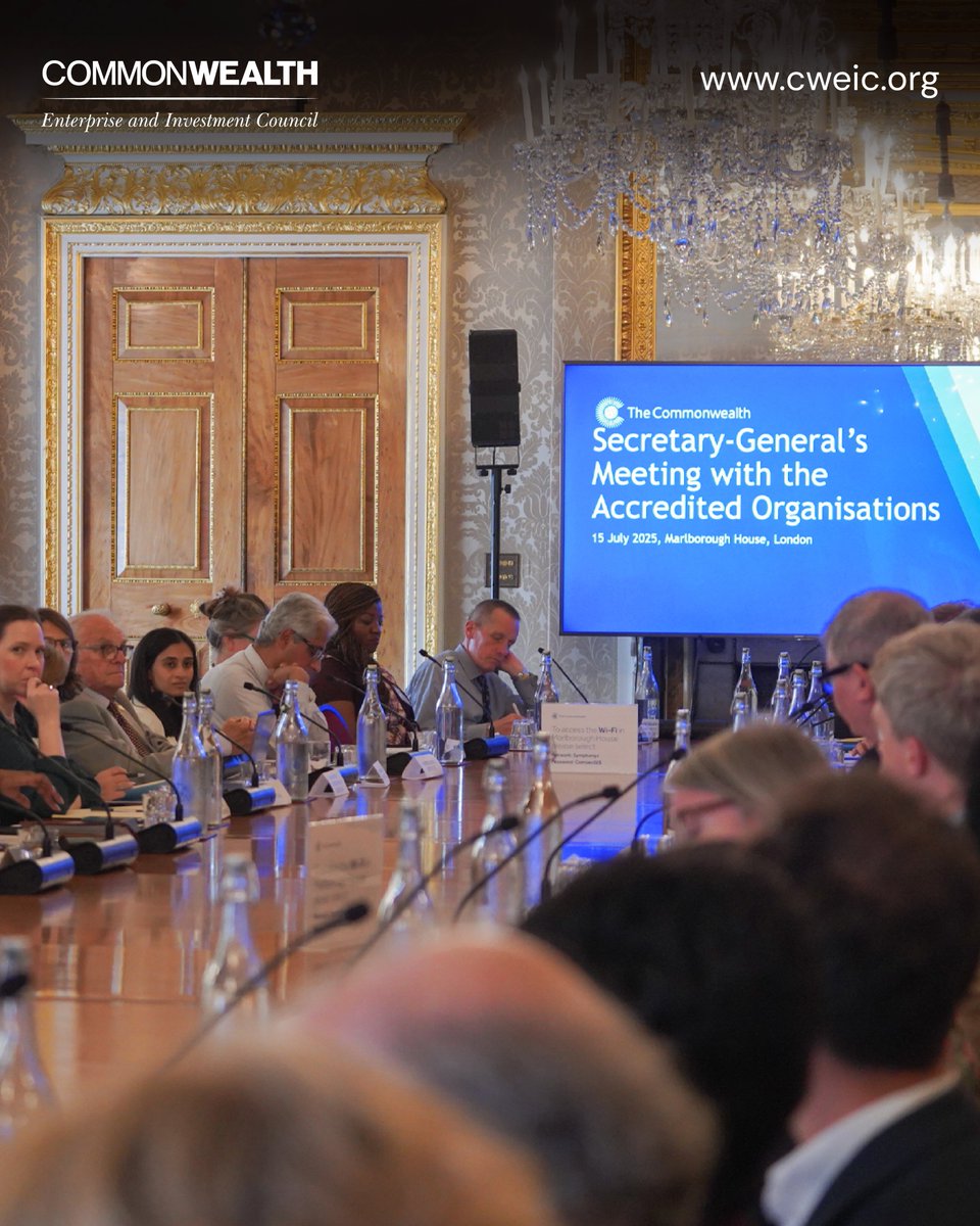 CWEIC joined the first official dialogue between Commonwealth Accredited Organisations and Secretary-General Hon. Shirley Ayorkor Botchwey. AOs play a vital role in shaping trade, inclusion, and strategic direction across the Commonwealth.

#CWEIC #CommonwealthAdvantage
