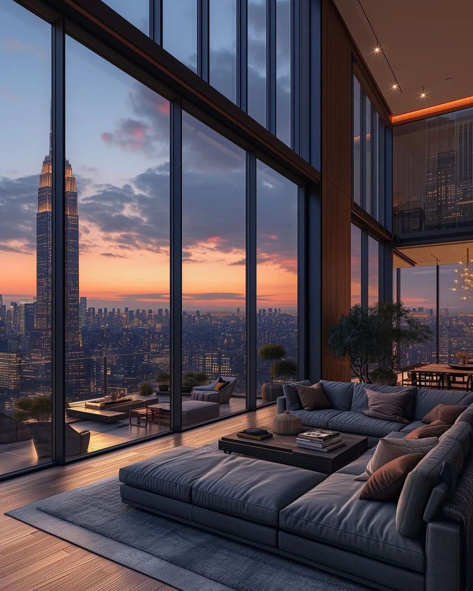 dreamy city view