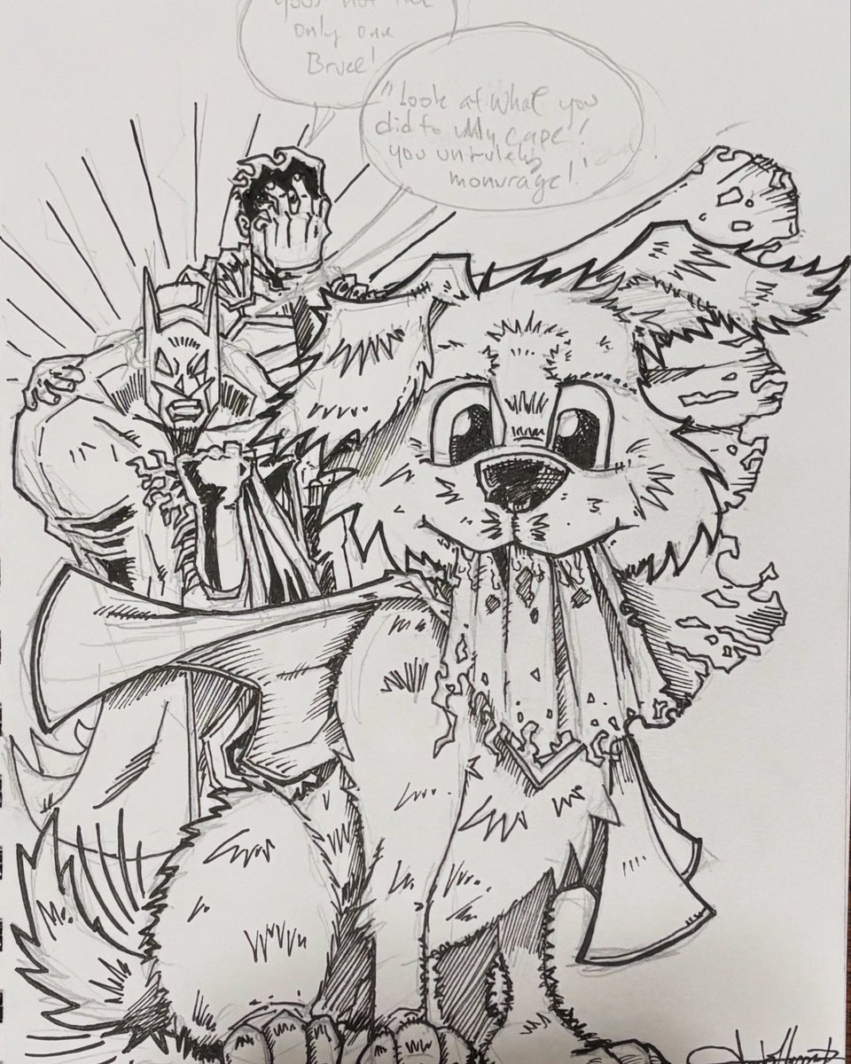 JacobHeron's tweet photo. “Krypto the Super dog”
Working the cover art for our @cast_cel upcoming review of @Superman 2025
#lycanartist #Dailyartcorner #coverart #artgrind #thecelcast #JamesGunn #Superman #KryptoTheSuperdog #fanart #draweveryday https://t.co/rAOwzd2pSB