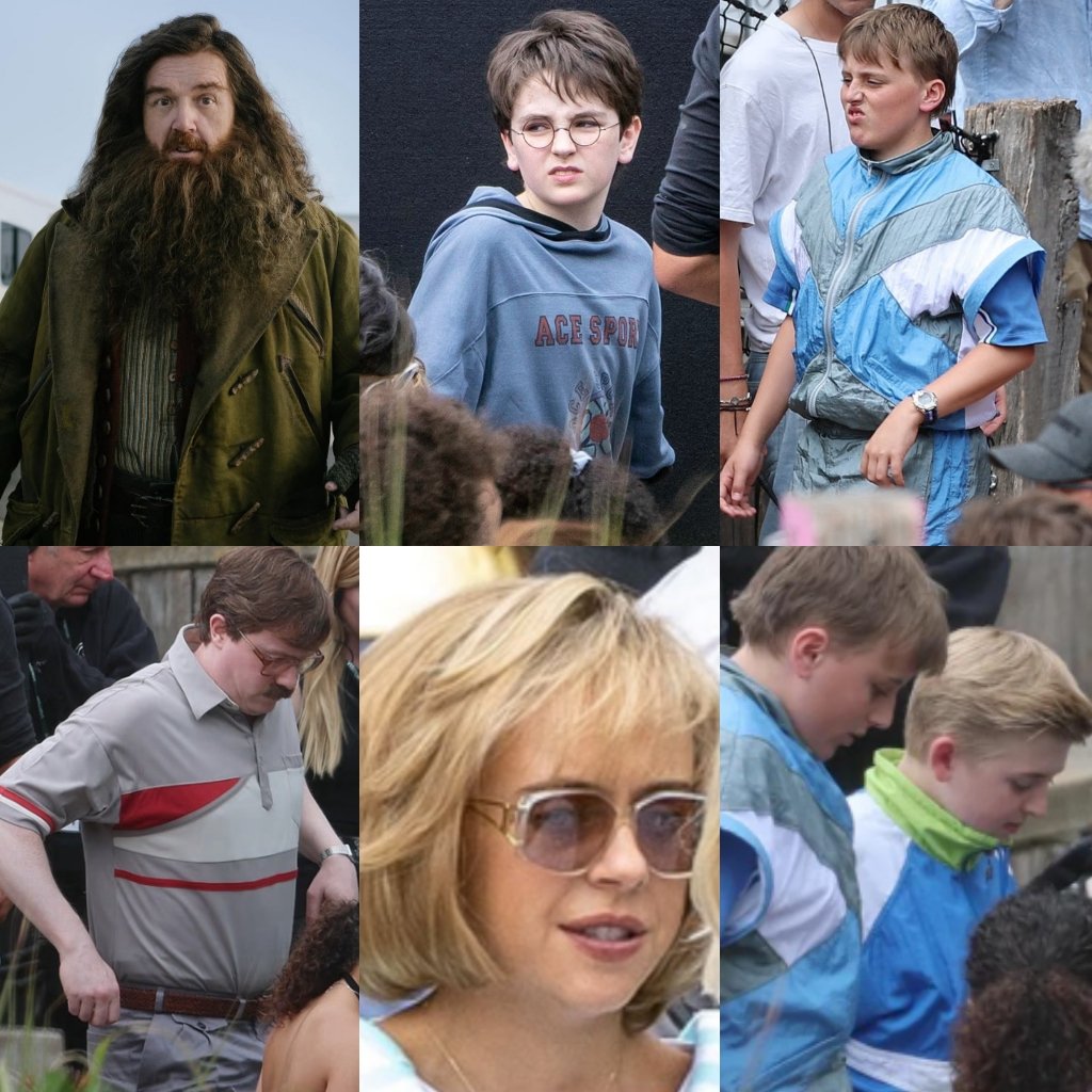 universohp's tweet photo. O elenco que vimos até agora caracterizado para a série de Harry Potter https://t.co/3uN752kuSH