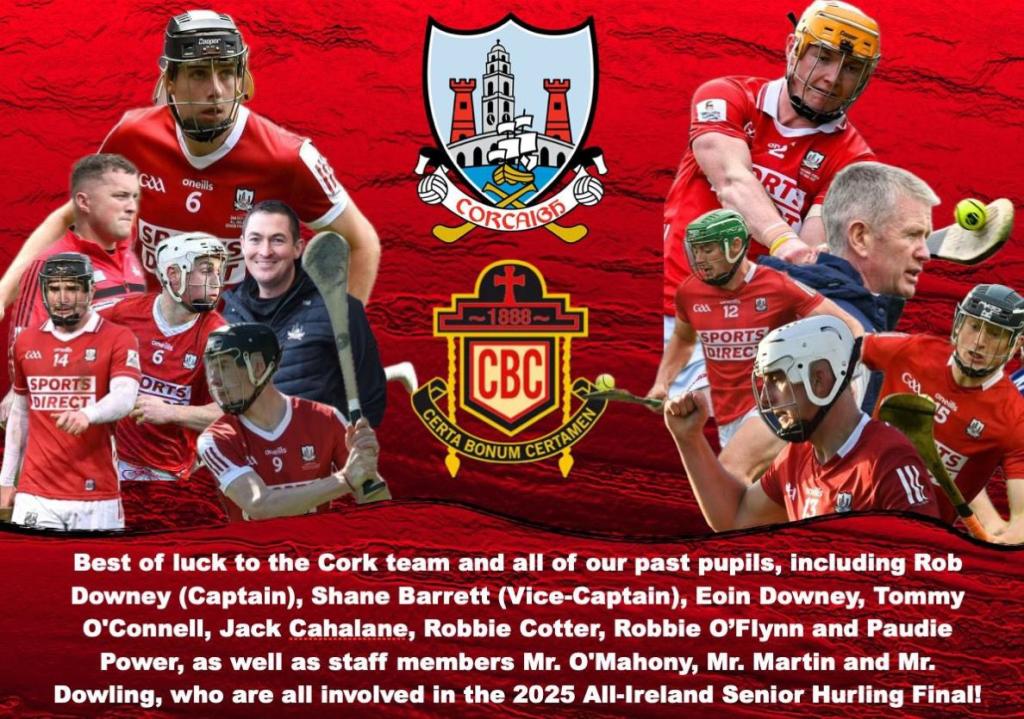 CBC Cork (@corkcbc) on Twitter photo Best of luck to the Cork team and all of our past pupils, and staff members for Sunday's All Ireland Hurling Final. Best of luck to the Cork team and all of our past pupils, and staff members for Sunday's All Ireland Hurling Final.
