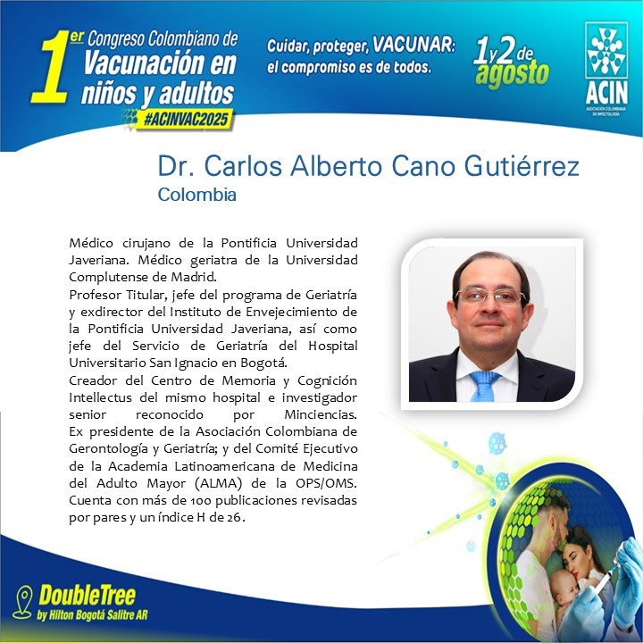 Continuamos presentando a los conferencistas invitados a nuestro Congreso de Vacunación. #ACINVAC2025 Los esperamos. Inscripciones: asistiendo.com/prod/0020101/0…