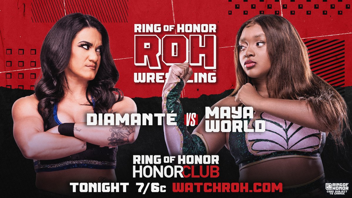 ringofhonor's tweet image. Feel the fallout from Supercard of Honor with a brand new episode of ROH TV TONIGHT at 7PM ET / 6PM CT!
📺 Watch it exclusively on #HonorClub at WatchROH.com