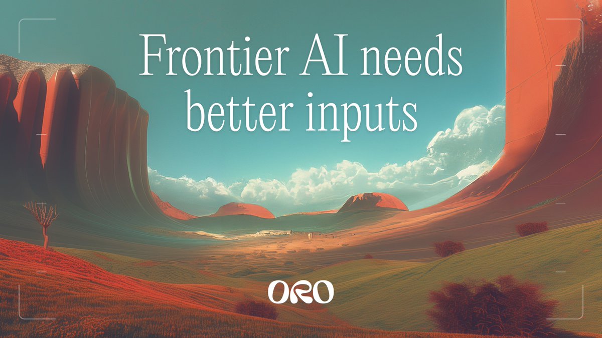 getoro_xyz's tweet image. Public web data gave us chatbots.
Structured, private data will give us real intelligence that AI needs to evolve.
That’s the shift, that’s the unlock.
That’s what ORO was built for 🫡