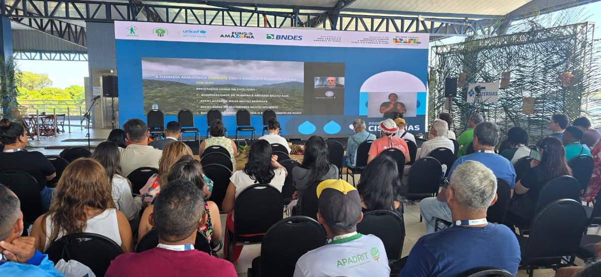 2° dia do Seminário de acesso à água na Amazônia começa com o painel: A Amazônia próxima do ponto de não retorno: a urgente necessidade de soluções baseadas na natureza com Carlos Nobre. Ao vivo aqui: youtube.com/live/l1n-9BRr4…