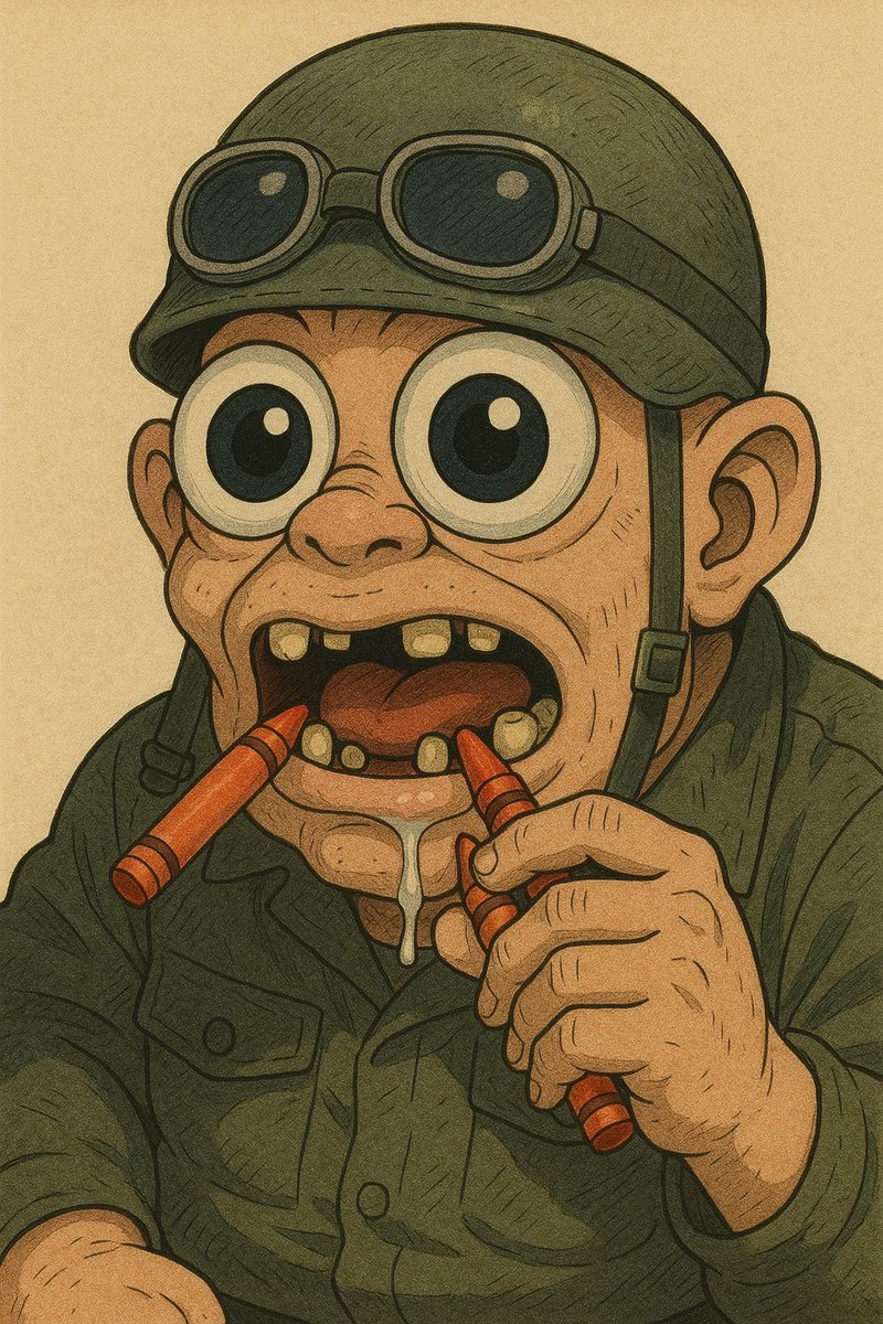 fearthebeardart's tweet photo. Just heard the phrase tighten your helmet and go eat ur crayons! Wow! Amazing.

What do you think @_MrsSprinkles https://t.co/m5c7MIKWVM