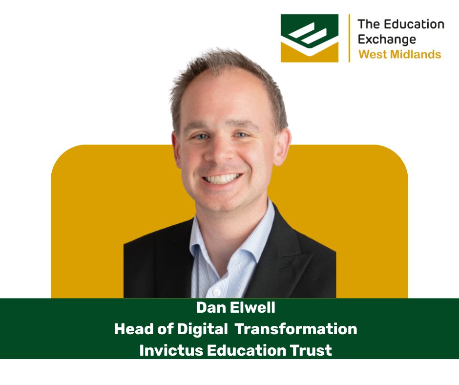 EduExWestMids's tweet image. We are thrilled to announce Dan Elwell Invictus Education Trust will be speaking at our first Education Exchange West Midlands Conference on 25th - 26th September 2025. Get your tickets now through this link: lnkd.in/eyVeRArs