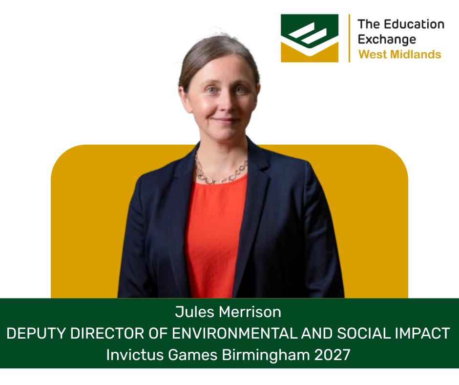 EduExWestMids's tweet image. We are thrilled to announce Jules Merrison @Birmingham2027  will be speaking at our first Education Exchange West Midlands Conference on 25th - 26th September 2025. Get your tickets now through this link: lnkd.in/eyVeRArs