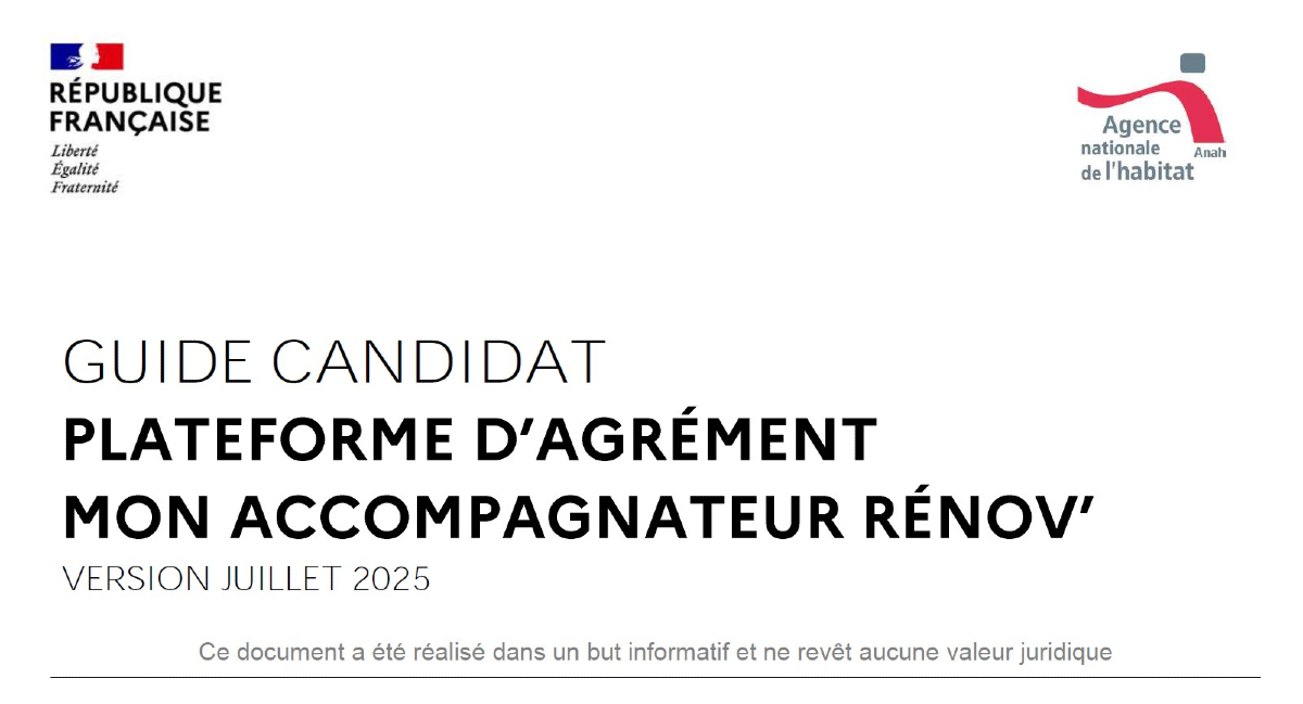 Quotidiag's tweet image. [Brève] L&apos;Anah a (aussi) publié une nouvelle version de son Guide du candidat Mon Accompagnateur Rénov&apos; (MAR) ce 17 juillet 2025. f.mtr.cool/culqlgdevf