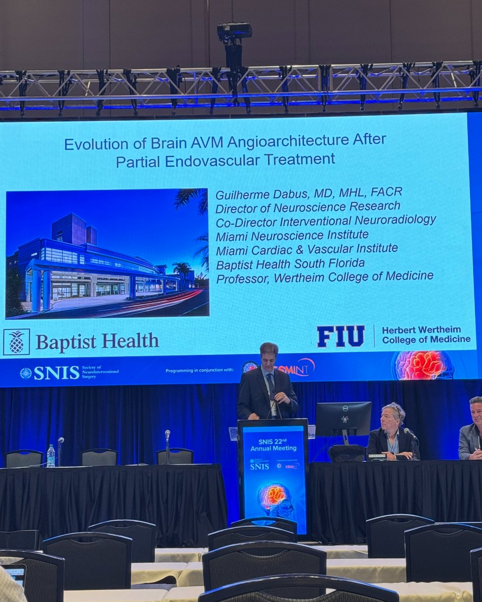JNIS_BMJ's tweet image. Exciting session this morning vascular malformations! Dr. Dabus presenting on angiographic changes in AVM angioarchitecture after partial embo!
#SNIS2025 @SNISInfo @esmintsociety @cvsection @cvsection_aanscns @dr_mchen @DanniDiestro @MattAmansMD @ducruetaf @MattFusco_MD…