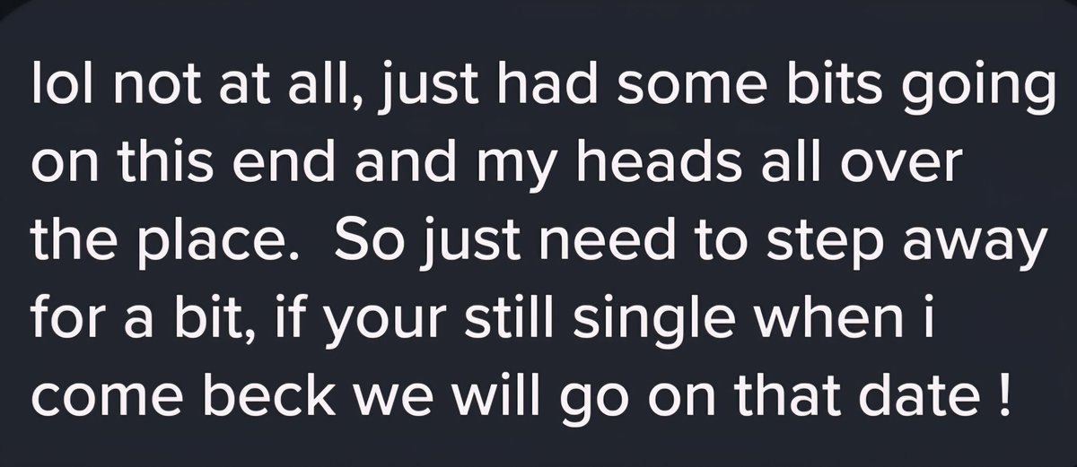 LesMuttons's tweet image. Talking for ages...try and arrange a date...get pied for a week...then this. 
Get fucked love 😂 #ModernDating #Tinder