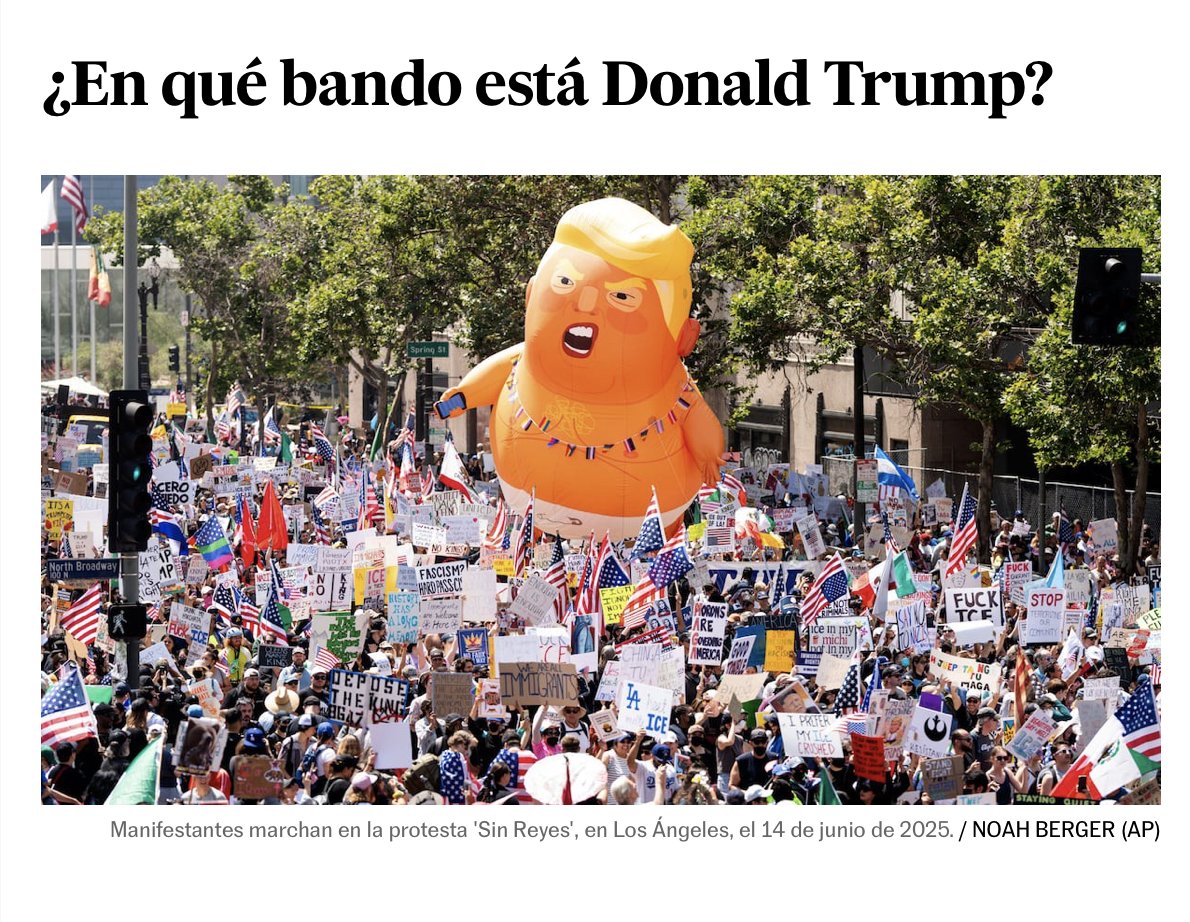 El de peinado pompadour
me obliga a escribir seguido,
por los saltos sin sentido
que hace en su loco parkour.

Ucrania no, Rusia si está bien
y ahora va todo al revés.
Aranceles si y no después,
nos tiene a todos en loco vaivén.

(¡Pará un poco, Donald!)