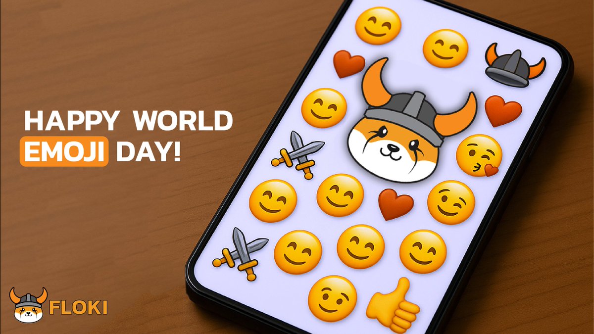 RealFlokiInu's tweet image. Happy World Emoji Day to All! ⚔️🧡🔥💪🎮
If there was ever a token that deserves its own official emoji, it's $FLOKI.
Battle-tested, real utility, global brand power, and one of the strongest communities in crypto.
Until that day comes... we'll keep using ⚔️!