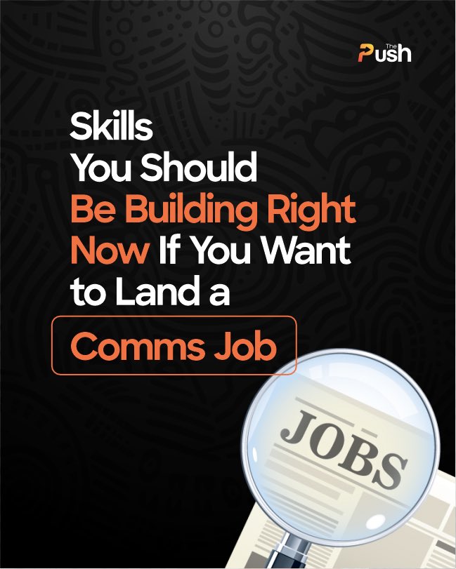 ThePush_ng's tweet photo. Have you been thinking about a career in Comms?
These 10 skills are non-negotiable in today's job world.

Which of these skills are you looking to work on?

#Comms  #Storytelling #Media #PR #Indemandskills https://t.co/0NWofisH00