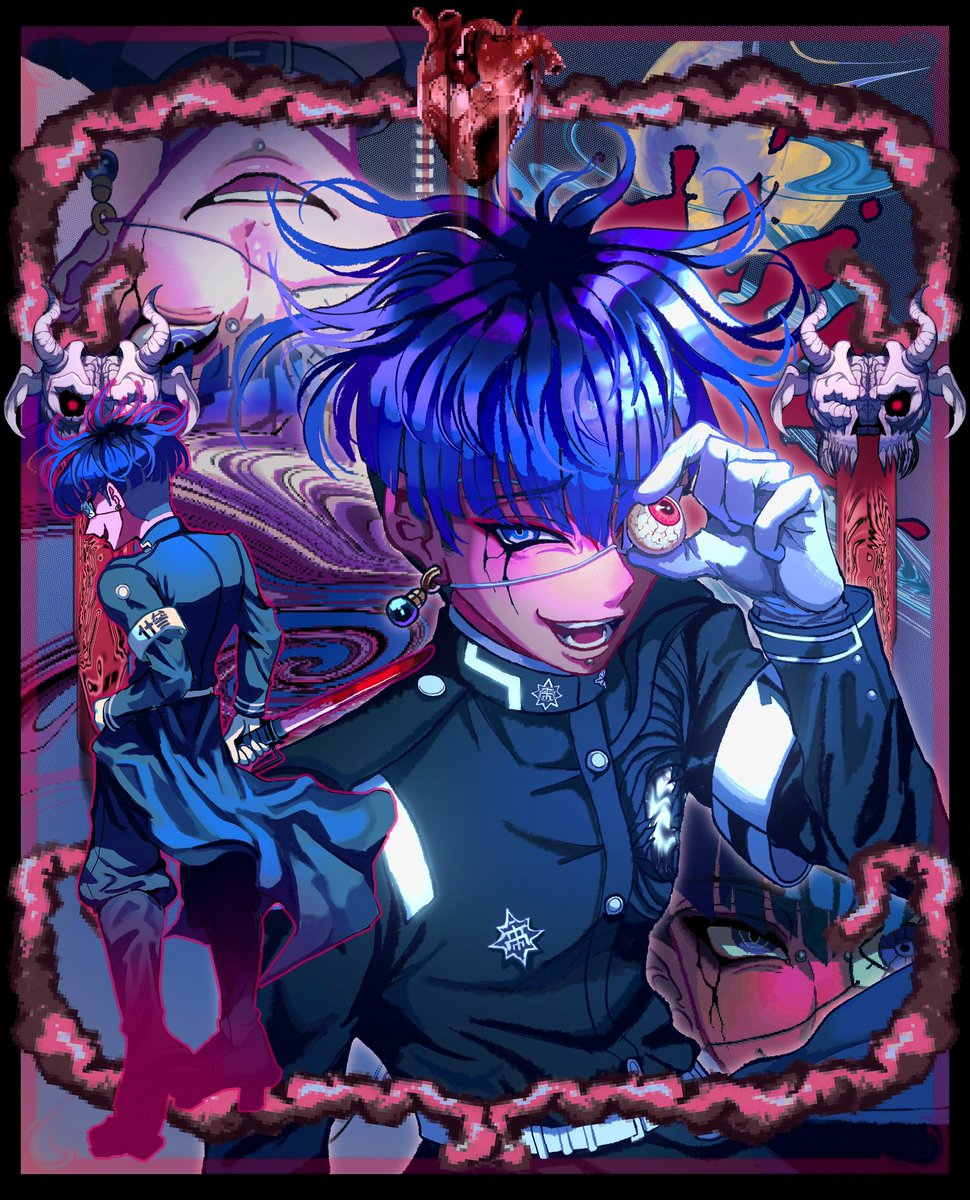 zumu_0404's tweet photo. 面影歪〜〜殺っちゃうよ〜〜〜ん♬.*ﾟ

#ハンドラ美術部  #hndr_FA   #hundred_line https://t.co/wOor0eHqwu