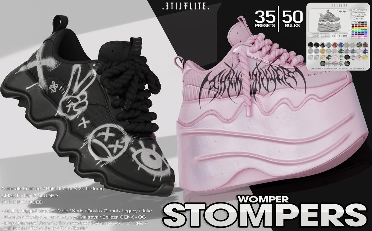 KawaiiFeedSL's tweet image. Flite: Womper Stompers @ Kustom9〡Taxi: maps.secondlife.com/secondlife/kus… 
#secondlife #metaverse #flite #kustom9 #secondlifeevent #secondlifecontent #kawaiifeed