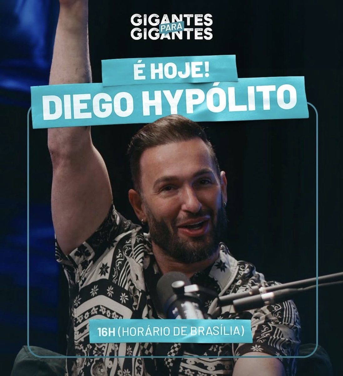 É HOJE! Estarei no Gigantes para Gigantes às 16h para um papo super especial!
Vamos falar sobre minha trajetória, desafios, fé e superação.
Te convido a assistir e viver esse momento comigo! 🩵