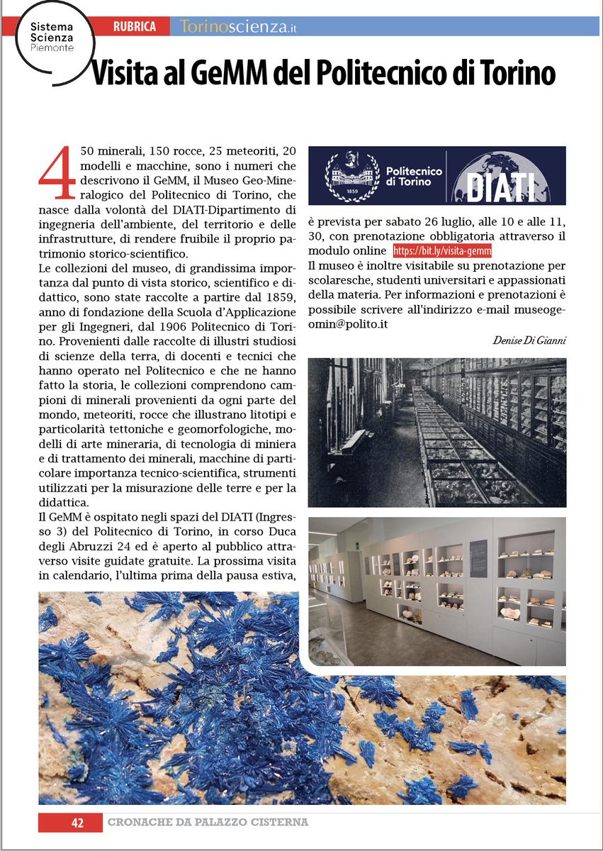 🧬 Su #Cronache di @CittaMetroTOnella rubrica dedicata alla #scienza e al #sistemascienzapiemonte, parliamo del #GeMM del <a href="/PoliTOnews/">Politecnico di Torino</a> <a href="/DIATI_poliTO/">diati.polito</a>