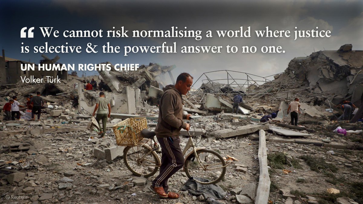 volker_turk's tweet image. The #ICC was created so the gravest crimes would never go unanswered—so no one would be above the law
27yrs on, that principle—& the int’l system built to uphold it—is under attack
On #CriminalJustice Day, I urge Govts to defend #RuleOfLaw & keep justice within reach for all