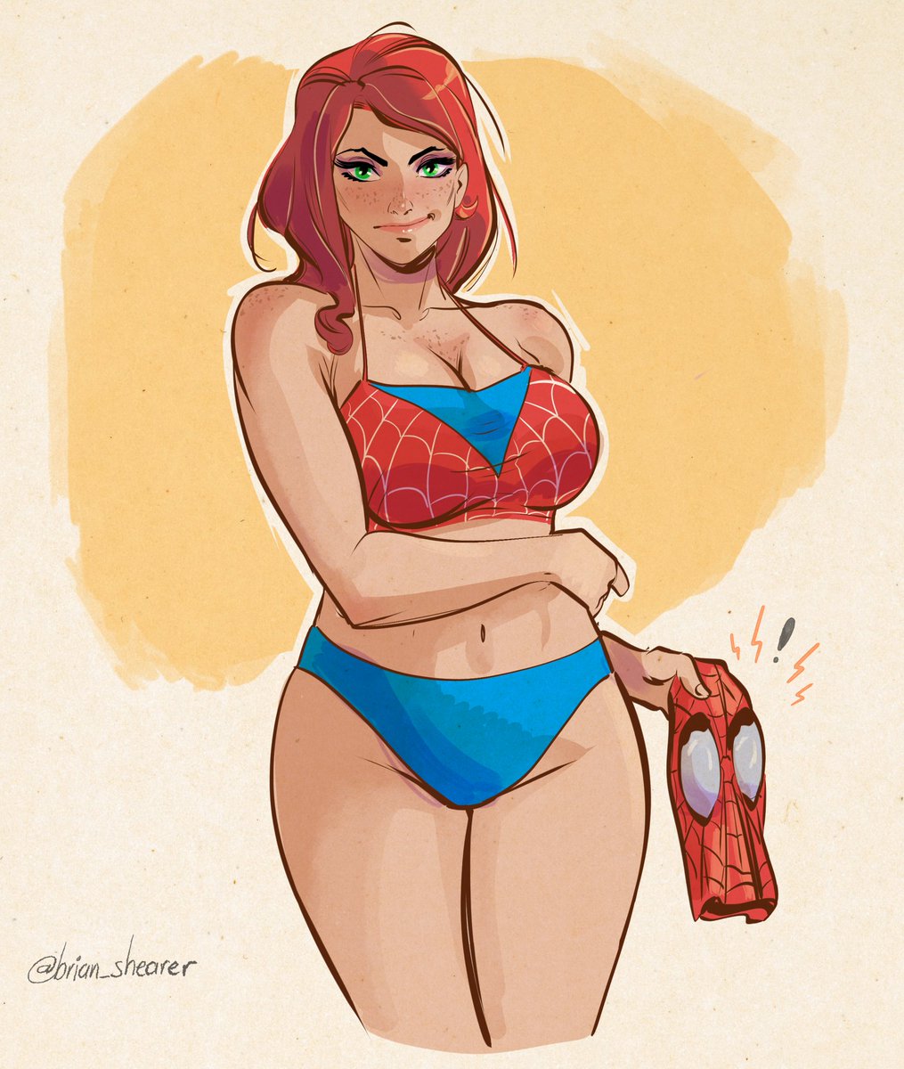 brian_shearer's tweet image. Another Mary Jane warmup drawing for today.
