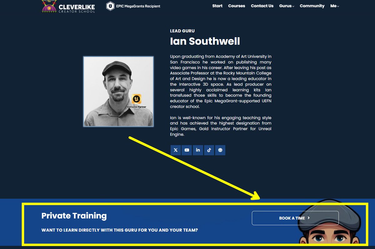 IanSouthwell2's tweet image. 😃We offer live training through our #UEFN Creator School! Get your time booked!
👉Learn from a Gold Tier Unreal Otherized Instructor, and the ever-amazing @maestro_shark
uefn.cleverlike.com/ian-southwell
and
uefn.cleverlike.com/maestro-shark
#Fortnite #training #gamedevelopment #learning…