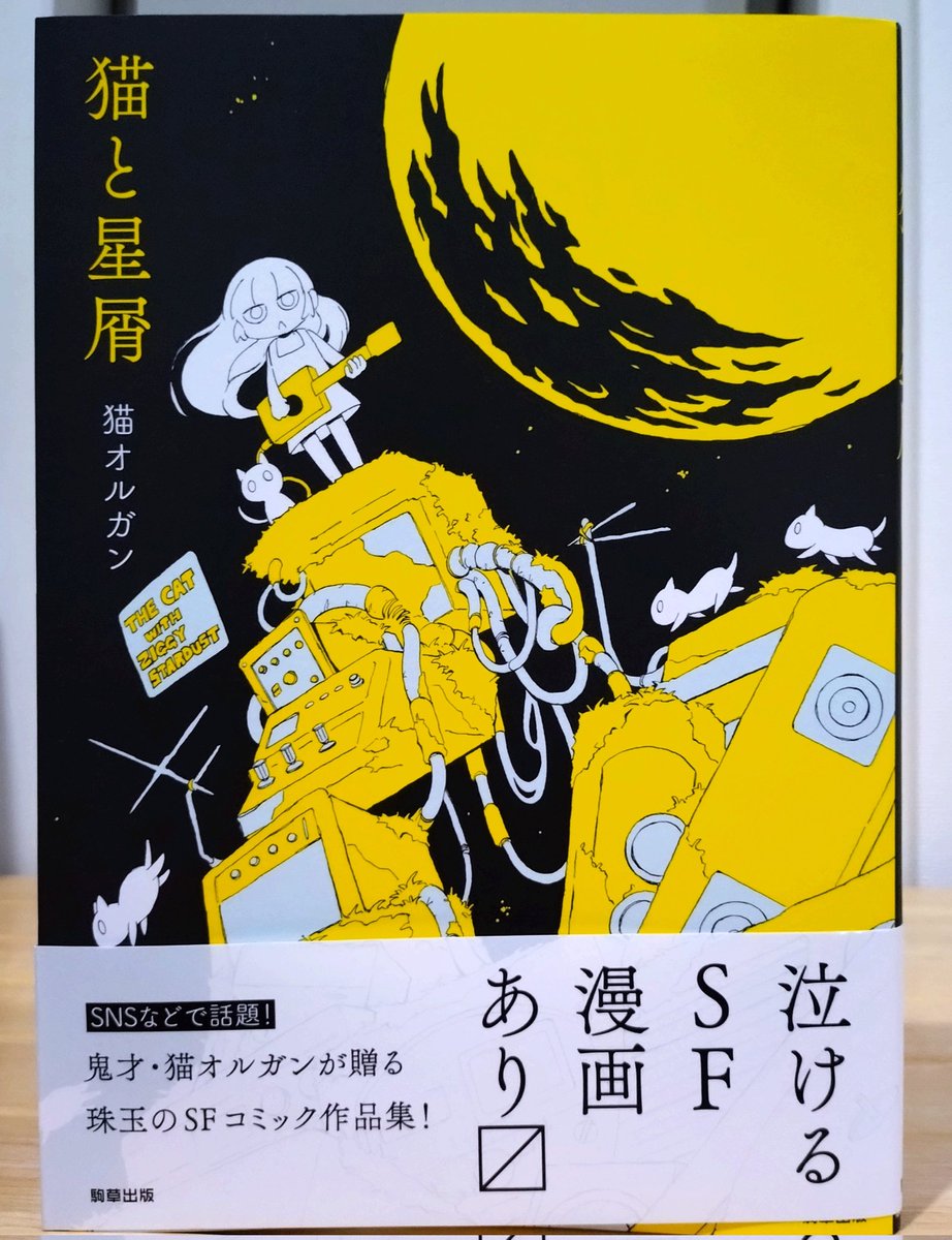 ARAERI2022's tweet image. 『猫と星屑』
SFショート作品集
なんと説明したら良いか…
一見、他愛も無い話に見えるけれど、実は大切な心情をSFで描いてるって感じがとても好きだった
表紙もいいね♪