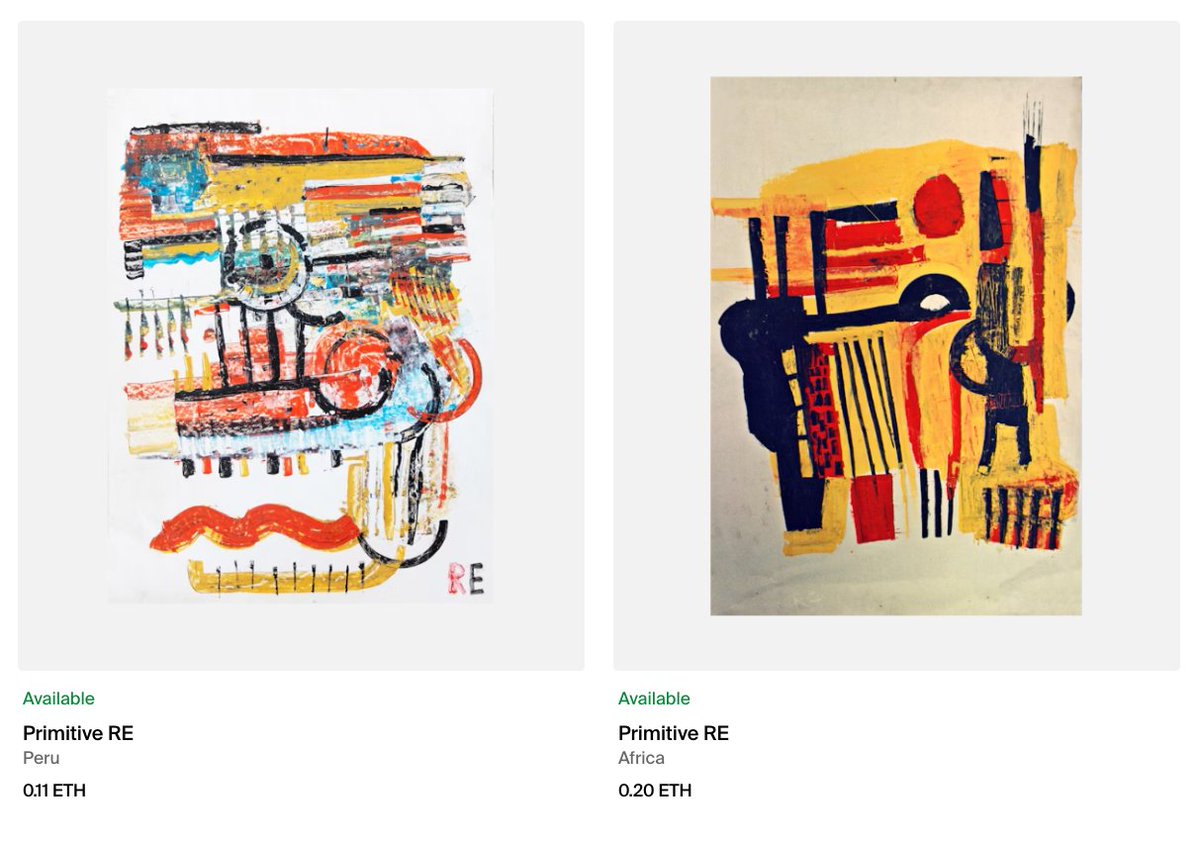 Two only available works from 
/Primitive/ genesis series on Eth

I have great collectors and friends here, thank you once again! <3

you can check the full series
in comments