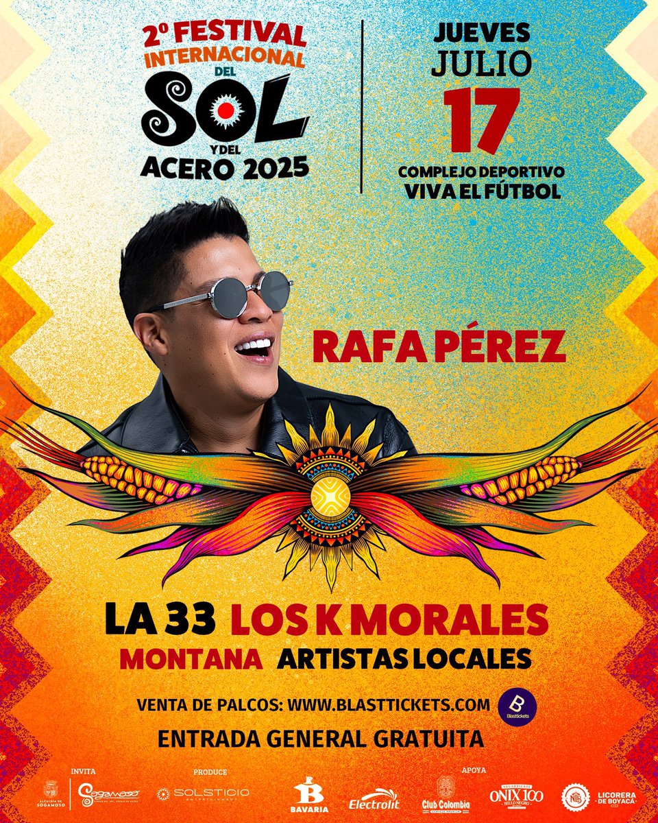 La-33 (@la33orquesta) on Twitter photo Está noche EN VIVO en el marco del 2do Festival Internacional del sol y del acero en Sogamoso 🇨🇴 ¡Salsa es lo que hay! 🥳 <a href="/AlcSogamoso/">Alcaldía de Sogamoso</a> Está noche EN VIVO en el marco del 2do Festival Internacional del sol y del acero en Sogamoso 🇨🇴 ¡Salsa es lo que hay! 🥳 <a href="/AlcSogamoso/">Alcaldía de Sogamoso</a>