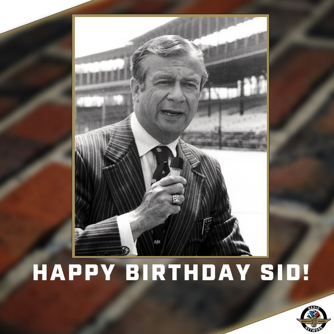 IndyCarRadio's tweet image. Wishing our founding father Sid Collins a Happy Birthday today. #ThanksSid