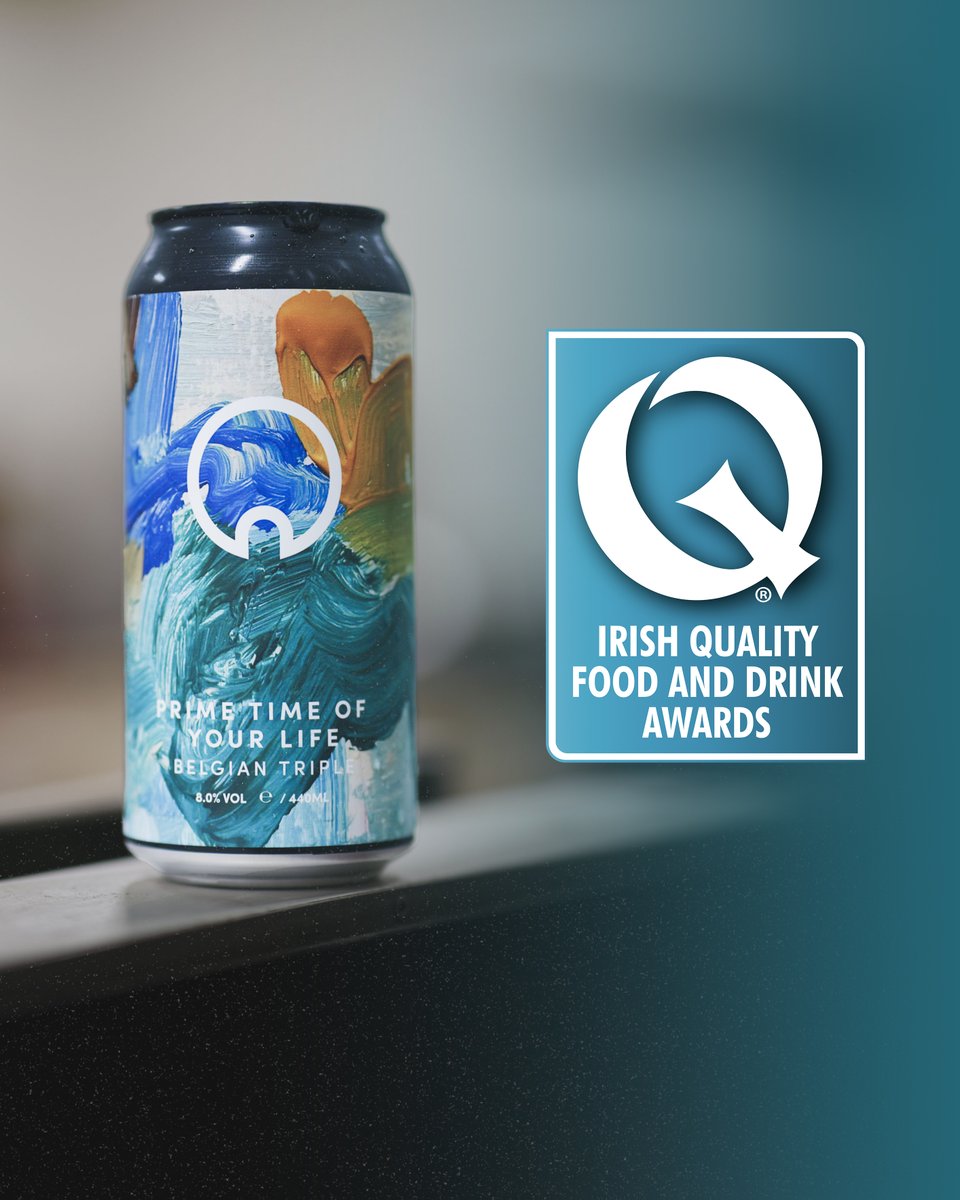 Exciting news from Our Brewery! Our beloved 'Prime Time of Your Life' Belgian Triple has been shortlisted for the 2025 Irish Quality Food and Drink Awards. 🍻 With its rich, complex flavours and authentic Belgian malts, this ale truly stands out in the Drinks Ales category 🍺