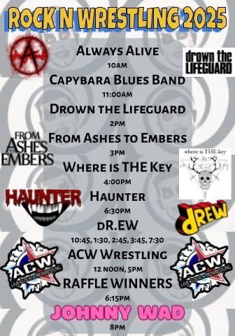 We are co-headlining this Saturday at this years ROCK N WRESTLING 2025! 🤘🏻🤼 

#rocknroll #wrestling #festival