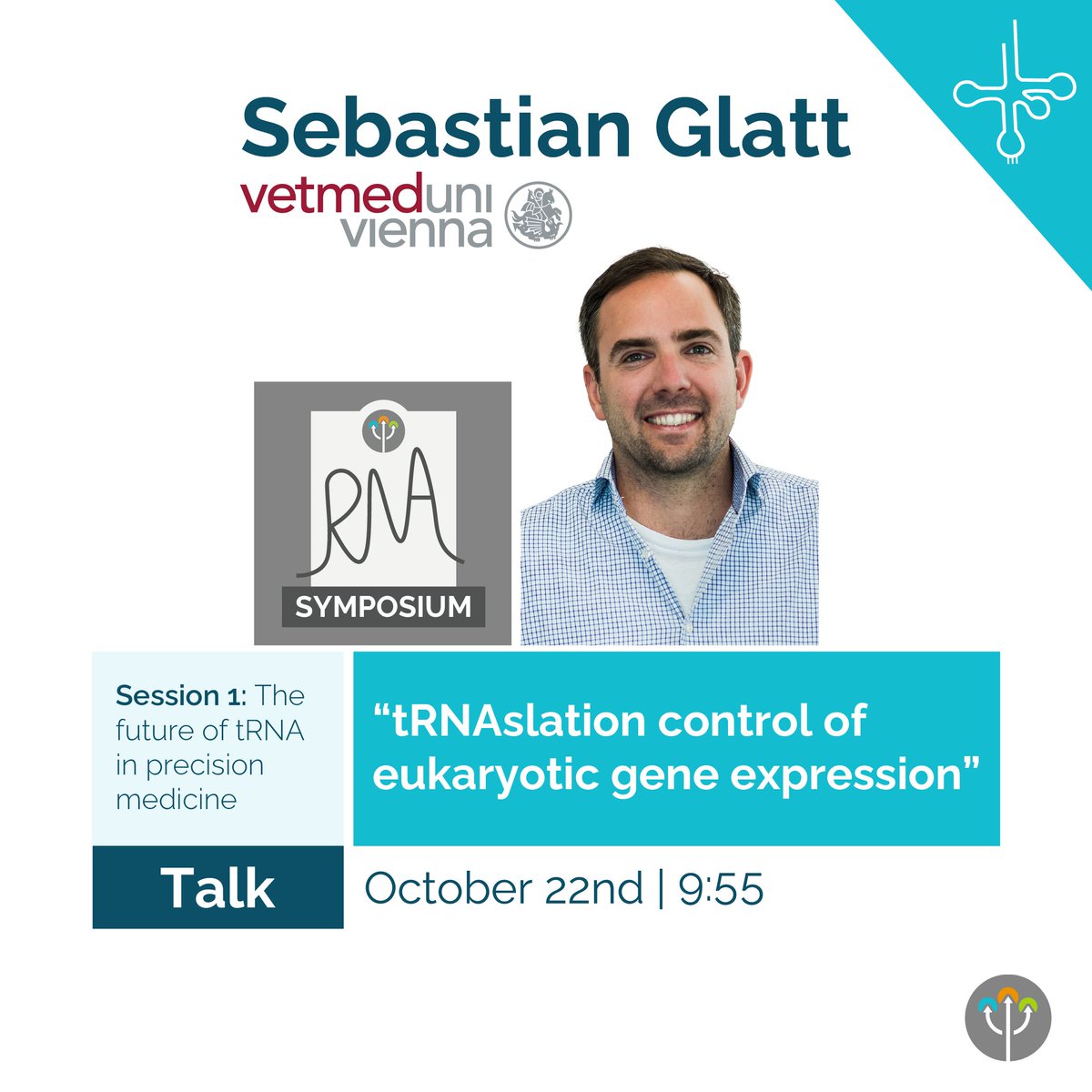 ImmaginaBiotech's tweet image. We are excited to announce the first speaker on our RNA Symposium ✨ Participating in session 1, the future of tRNA in precision medicine, Sebastian Glatt will walk us through the “tRNAslation control of eukaryotic gene expression”.
More info & sign up zurl.co/y5y0g