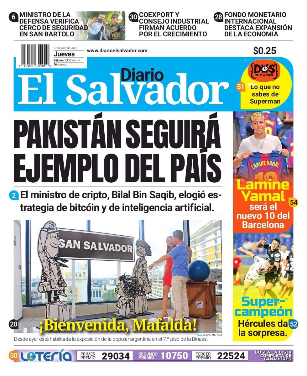 MilenaMayorga's tweet image. Fuimos los primeros en adaptar un modelo integral y reserva de BTC.
Pakistán se acerca para aprender de nuestra #LibertadEconómica 🚀🌋🔥
