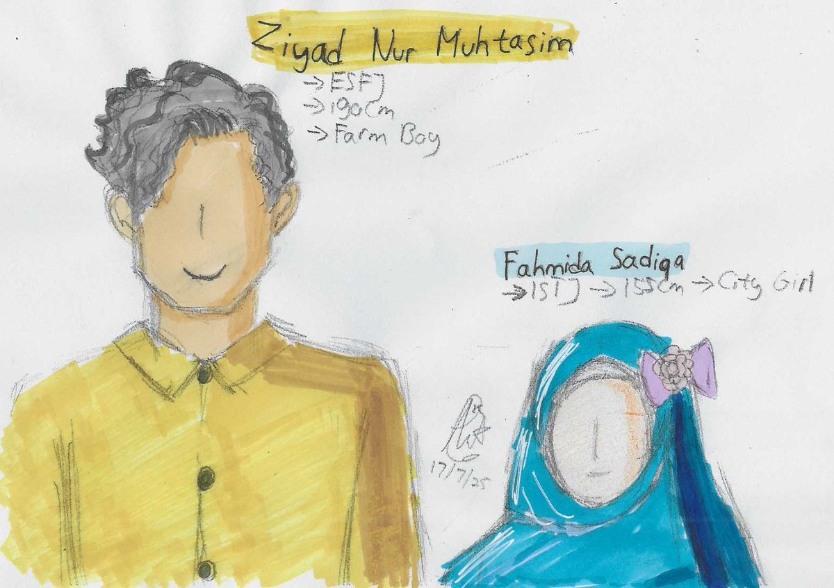 Anisa_dr21's tweet photo. #ADR_ART
Meet Ziyad and Fahmida, the newest #ADR_OC sekaligus OCTP pertamaku💛💙 Ship tag: #ZiyFah https://t.co/ryJ8QPxk3J