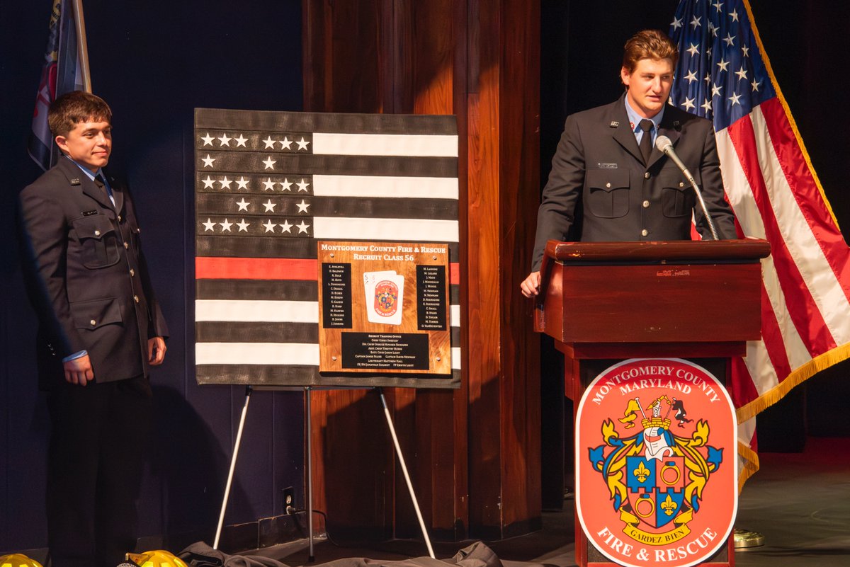 MontCoExec's tweet image. Celebrated the graduation of @mcfrs Recruit Class 56, 28 new firefighter/EMTs ready to serve Montgomery County.
This class trained hard, represents a wide range of backgrounds and brings real heart to the job.
Welcome to the team. Thank you for stepping up.