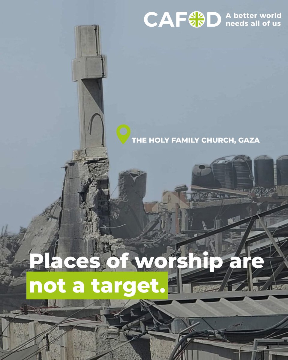 This morning, the Holy Family Church in Gaza was hit and two people tragically died later in hospital.

Parish priest Father Gabriel Romanelli was injured.