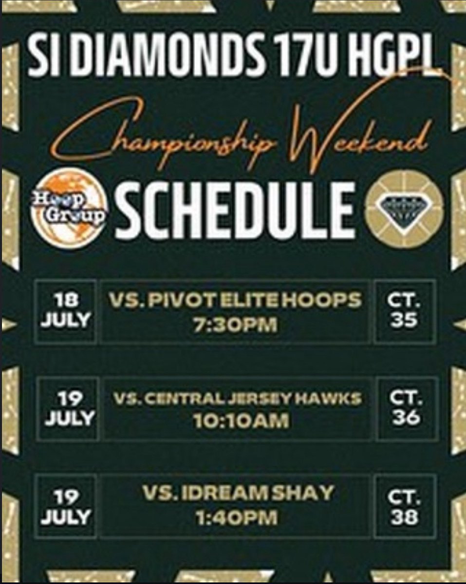Maria O’Connell (@mariaoc53) on Twitter photo Excited for a great weekend in AC for my Staten Island Diamonds 17u HGPL teams last tournament at <a href="/hgsl_girls/">Hoop Group Girls</a> Championship Weekend! Let’s end on a high note!
<a href="/1on1YourShotOn1/">1 on 1 ... Your Shot On Your Terms</a>
<a href="/sea_ladyvikings/">St. Joseph by the Sea Girls Basketball</a> Excited for a great weekend in AC for my Staten Island Diamonds 17u HGPL teams last tournament at <a href="/hgsl_girls/">Hoop Group Girls</a> Championship Weekend! Let’s end on a high note!
<a href="/1on1YourShotOn1/">1 on 1 ... Your Shot On Your Terms</a>
<a href="/sea_ladyvikings/">St. Joseph by the Sea Girls Basketball</a>