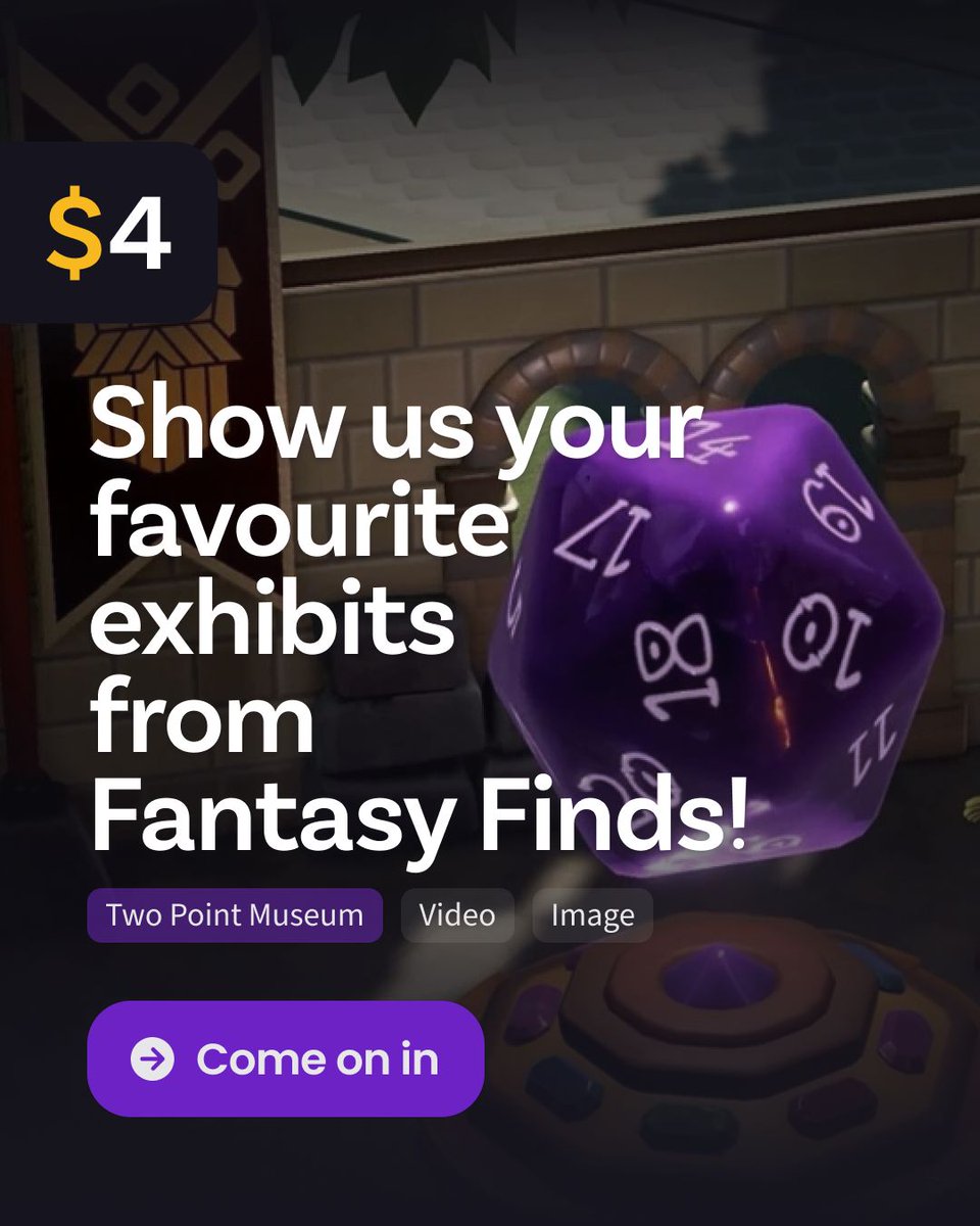 JustAbout__'s tweet image. New exhibits, new maps and new #rewards! @TwoPointStudios DLC #FantasyFinds has arrived so start exploring, get curating and scoop up your well-earned rewards
buff.ly/NzV28uB
@SEGA #contentcreators