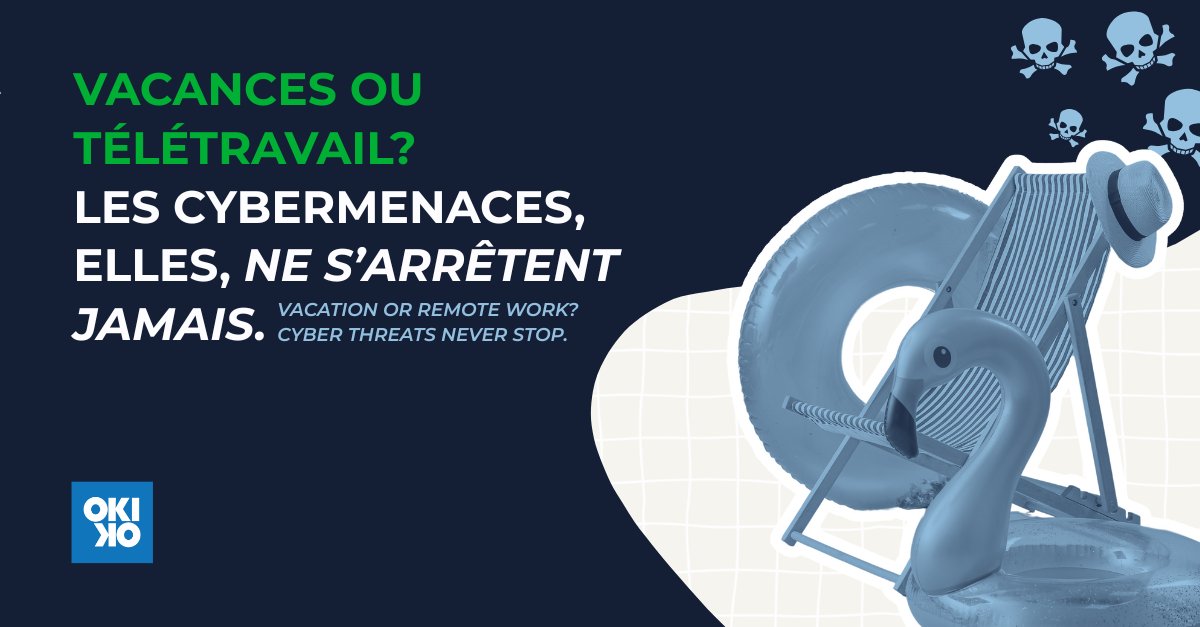 🌞 En vacances ou en télétravail, protégez vos données : VPN, Wi-Fi sécurisé, antivirus et sauvegardes. OKIOK reste là pour vous ! 🤝
–
🌞 On vacation or remote work, protect data: VPN, secure Wi-Fi, antivirus &amp; backups. OKIOK is here for you! 🤝okiok.com/cyber-security…