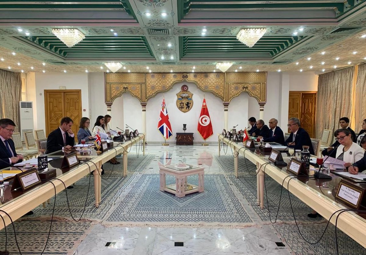 HFalconerMP's tweet image. The UK and Tunisia are committed to strengthening our partnership across trade, education, and tackling organised immigration crime.
Yesterday, I co-chaired the UK Tunisia Association Council alongside Secretary of State Ben Ayed to enhance our bilateral cooperation 🇬🇧🇹🇳
