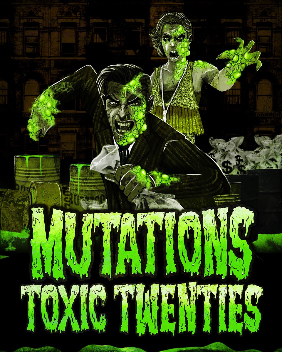 HorrorNightsORL's tweet image. Scare Zone Announcement: Mutations: Toxic Twenties
In a 1920s neighborhood, a BuzzCon truck with radioactive cargo crashes into a mobster getaway car sending the city into toxic pandemonium. All tickets are now on sale: spr.ly/60104hsIC