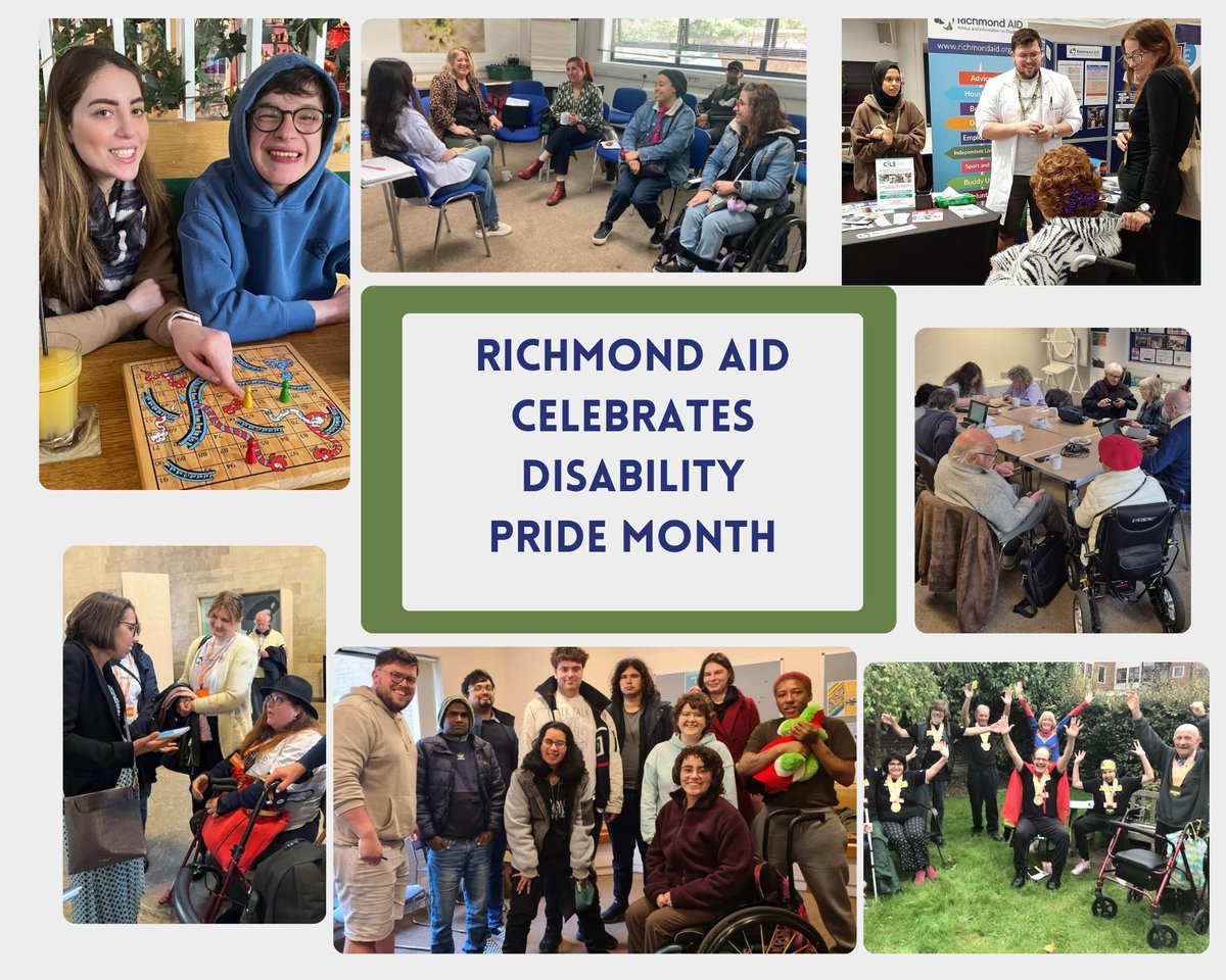 RichmondAID's tweet image. July is Disability Pride Month, a celebration🎉of the creativity, resilience & achievements of Disabled people. A chance to raise awareness of the barriers Disabled people still face in society & advocate for equal rights and opportunities.
#DisabilityPrideMonth #EqualityforAll