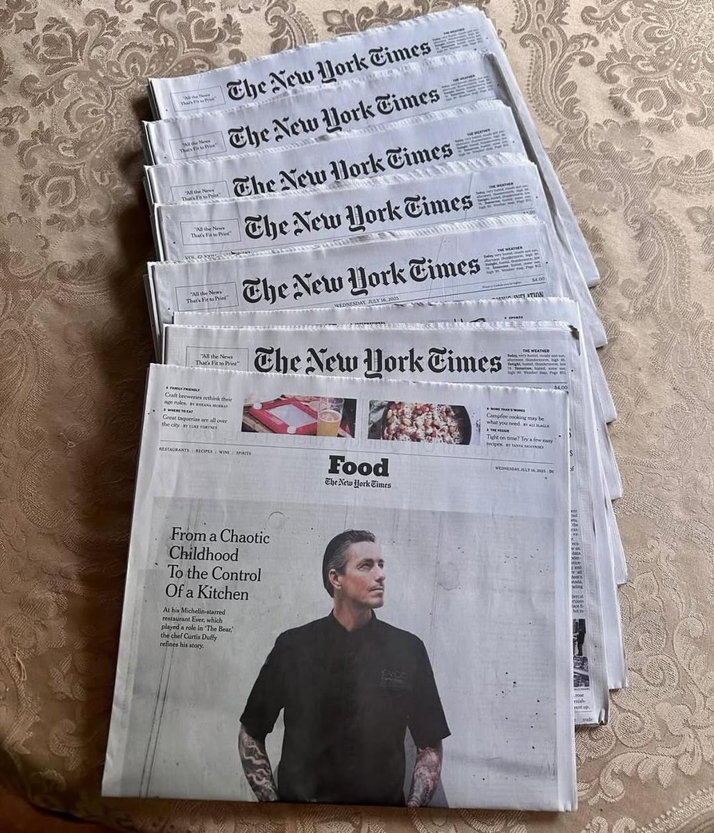 Curtis Duffy (@curtisduffy) on Twitter photo Online... and in print. ow.ly/hUnI50WrfOX
<a href="/kimseverson/">Kim Severson</a> <a href="/nytimes/">The New York Times</a> <a href="/jeremyxwagner/">Jeremy Wagner</a> @deadskypublishing <a href="/everrestaurant/">民聲冰室 (Worst Restaurant Ever)</a> @after_chicago @thecanvasbyever #FireproofMemoir Online... and in print. ow.ly/hUnI50WrfOX
<a href="/kimseverson/">Kim Severson</a> <a href="/nytimes/">The New York Times</a> <a href="/jeremyxwagner/">Jeremy Wagner</a> @deadskypublishing <a href="/everrestaurant/">民聲冰室 (Worst Restaurant Ever)</a> @after_chicago @thecanvasbyever #FireproofMemoir