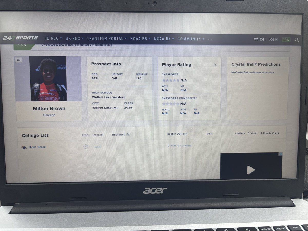 Thank you <a href="/AllenTrieu/">Allen Trieu</a> <a href="/247Sports/">247Sports</a> for making me a 247 sports account