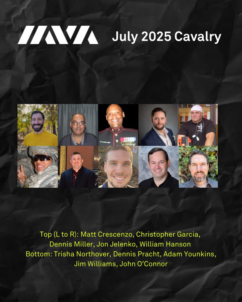 iava's tweet image. Needed two slides to introduce our LARGEST virtual #IAVACavalry cohort ever 😎😎 Welcome to these veteran advocates - we can’t wait to see what you’ll accomplish.
With this group, #IAVACavalry is now 100 vets strong. #VetsRising