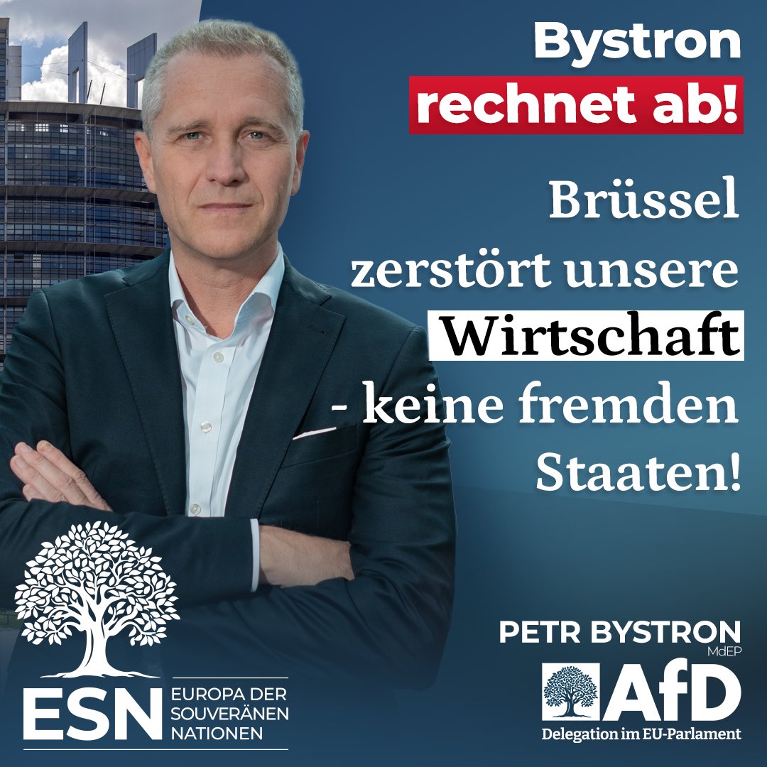 AfDimEUParl's tweet image. 🇪🇺💶🔨 AfD/ESN-MdEP Petr Bystron: „Die höchsten Zölle kommen nicht aus Washington, sondern aus Brüssel.“ ⚠️ EU-Zölle & Embargos verteuern Energie, treffen 🇩🇪🏭 Exportindustrie. Kein Verbrenner-Verbot & kein Zollkrieg – mehr Marktfreiheit statt Ideologie! #EU #Wirtschaft