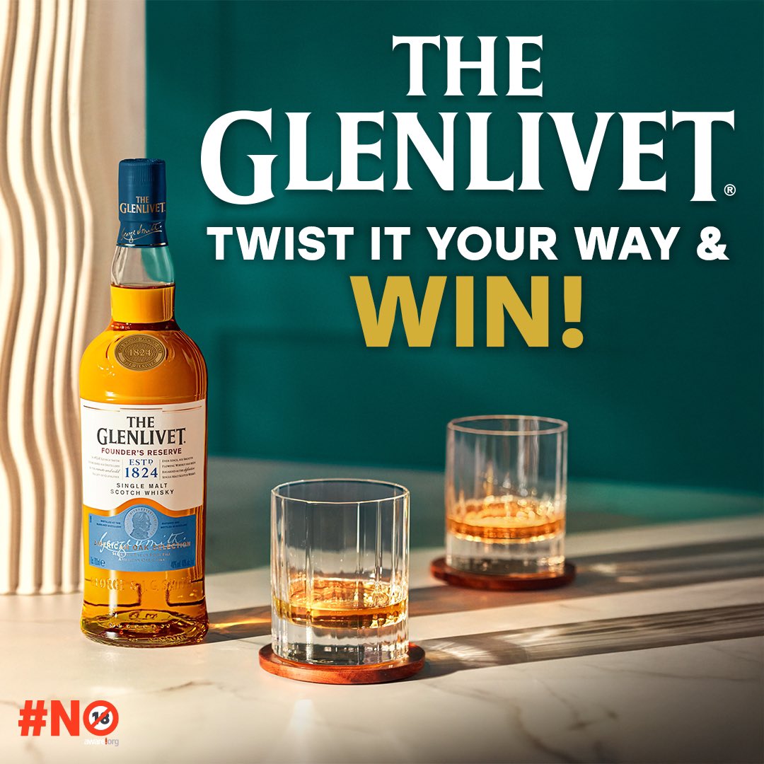 TheGlenlivetSA's tweet photo. WIN with your signature serve.🍸​
​
Do you go citrus-forward? Spice it up with bitters? Or keep it silky smooth with just a twist?​
​
Tell us your go-to Glenlivet cocktail, or the one ingredient you always add, and you could win one of 3 bottles of The Glenlivet Founders Reserve. 🥃​
​
T's & C's Apply. Winner will be announced end of August 2025.
​
#LiveOriginal #TheGlenlivetSA