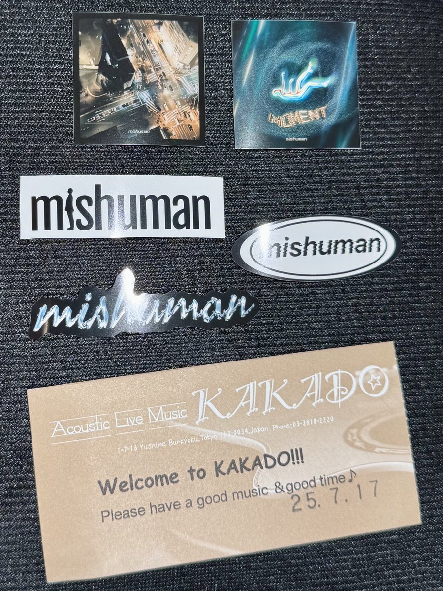 7/17 御茶ノ水KAKADO 
流線
mishuman
2/3以来の久しぶりのライブ

ドラム&amp;ベースの安定感、ボーカルとキーボードとギターのキレイな音、おしゃれでカッコいい4人のパフォーマンスは健在

新曲もめちゃくちゃ良かった

会場の雰囲気も良くてほんと素敵なライブでした

今後のリリース、ライブが楽しみ！