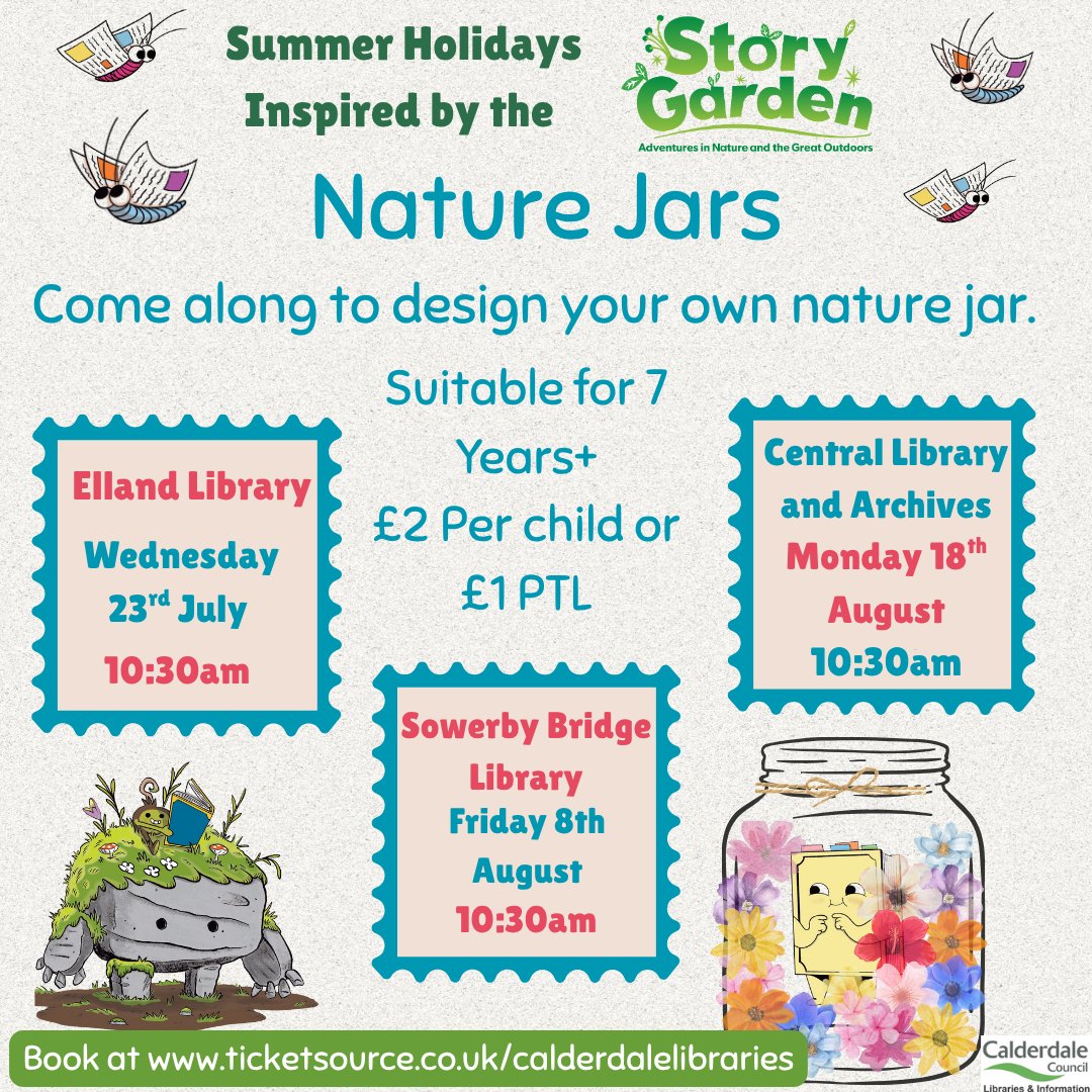 CMBClibraries's tweet image. With nature coming into bloom with all this beautiful weather, why not join us to bring a little bit of nature inside?
Our Butterfly Crafts & Nature Jars sessions are taking inspiration from the beautiful outdoors and have inspired our crafts that we can't wait to share with you